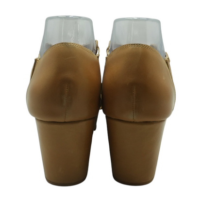 Tan Wedged Sandals