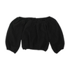 Black Cropped Blouse