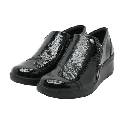 Black Wedge Heels