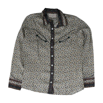 Ivory Floral Button Down
