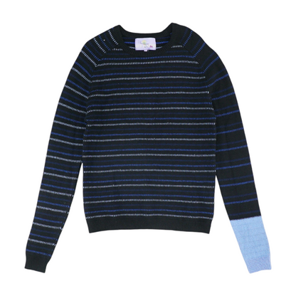 Black Striped Pullover Sweater