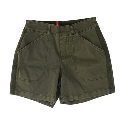 Olive Solid 5-Pocket Shorts