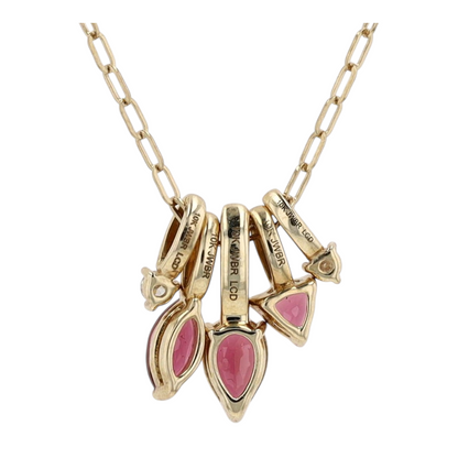 10K Yellow Gold Tourmaline Pendant Necklace
