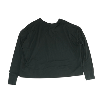 Black Solid Sweatshirt Pullover