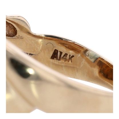 14K Yellow Gold Topaz Fashion Ring