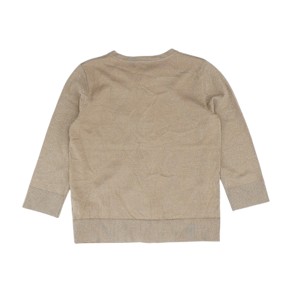 Cable & Gauge Brown Cardigan Sweater – Image 2