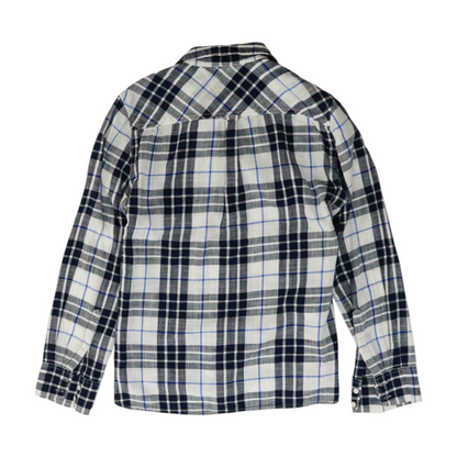 Navy Plaid Button Down