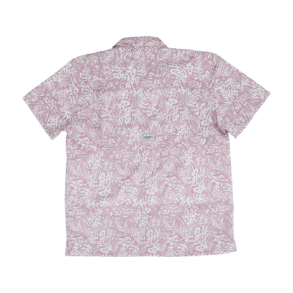 Pink Tropical Outdoor Button Down