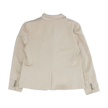 Tan Solid Blazer