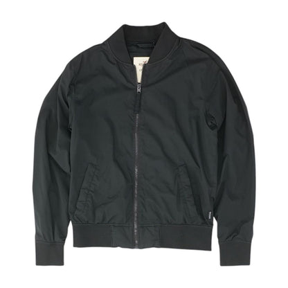 Black Solid Bomber Jacket