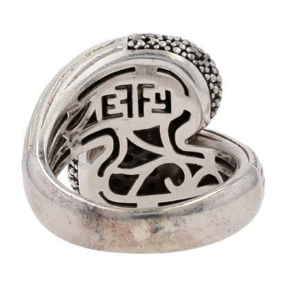 Sterling Silver Balissima Black Diamond Cocktail Ring