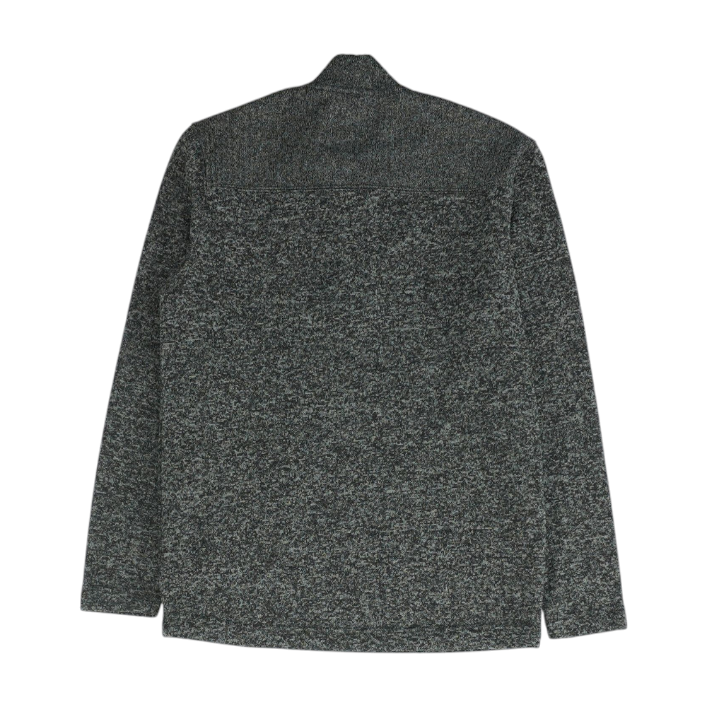 Charcoal Print 1/4 Zip Sweater