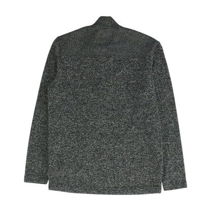 Charcoal Print 1/4 Zip Sweater