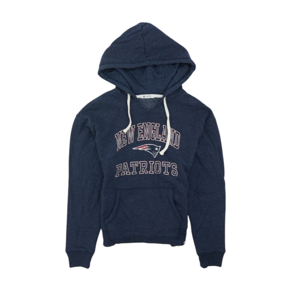 Blue New England Patriots Solid Hoodie Pullover