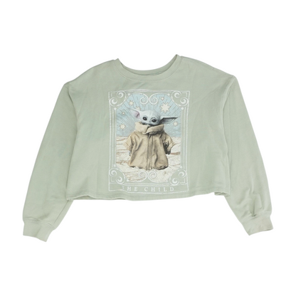 Green Solid Sweatshirt Pullover