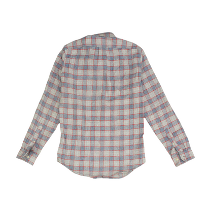 Gray Check Flannel Button Down