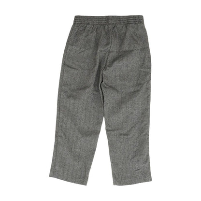 Gray Herringbone Dress Pants