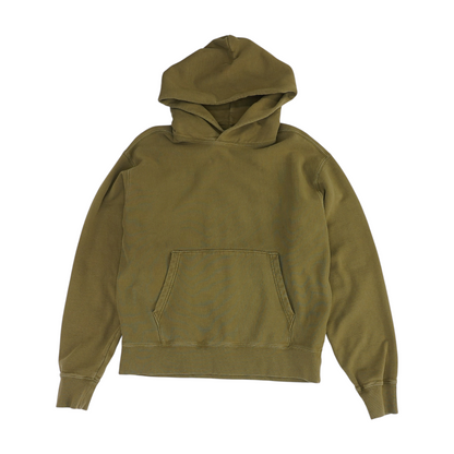 Olive Solid Hoodie Pullover