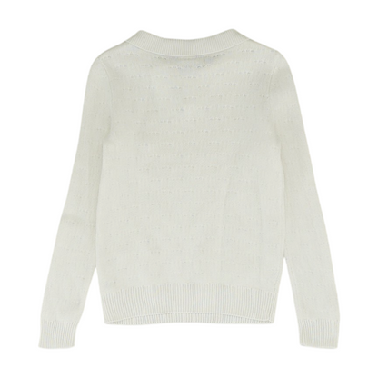 White Long Sleeve Polo