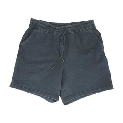 Black Solid Active Shorts