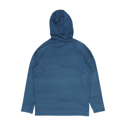 Gray Striped Hoodie Pullover