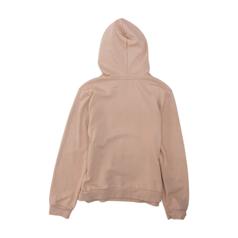 Pink Solid Hoodie Pullover