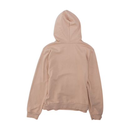 Pink Solid Hoodie Pullover