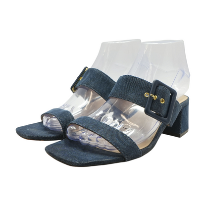 Navy Block Heels