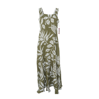 Green Print Maxi Dress