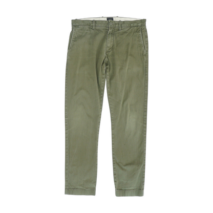Green Slim Pants