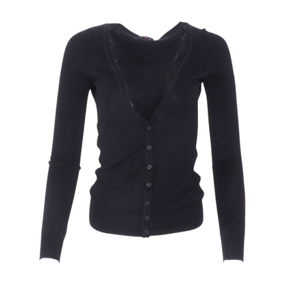Black Cardigan Sweater