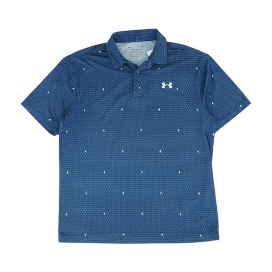 Blue Print Short Sleeve Polo