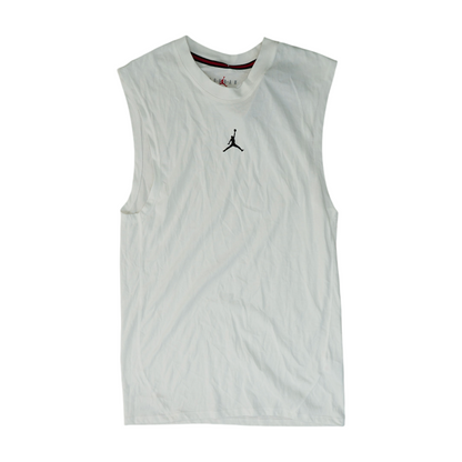 White Solid Active Tank