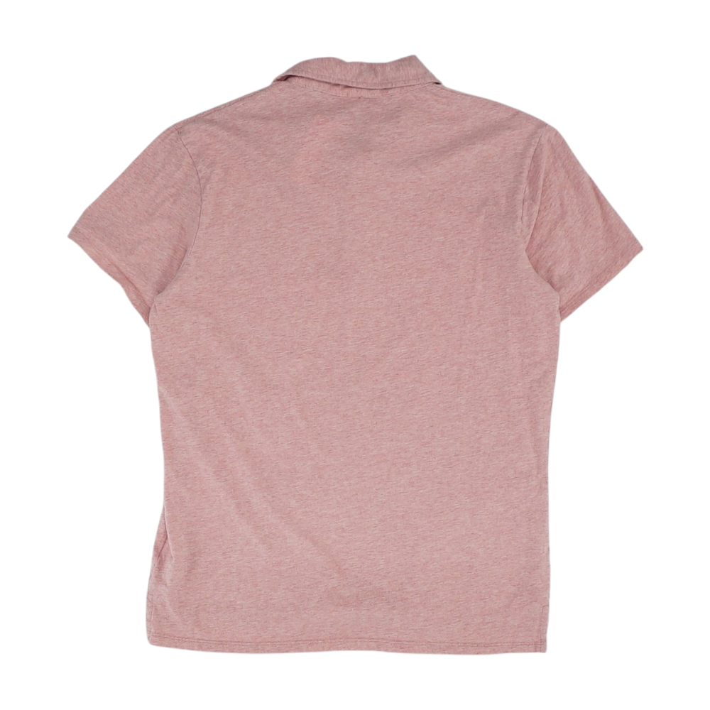 Pink Solid Short Sleeve Polo