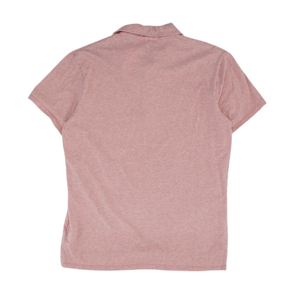 Pink Solid Short Sleeve Polo