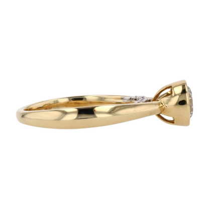 1 ctw 10K Yellow Gold Lab Grown Diamond Engagement Ring