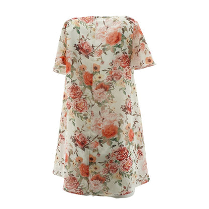 Pink Floral Mini Dress