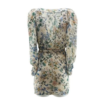 Multi Floral Long Sleeve Blouse