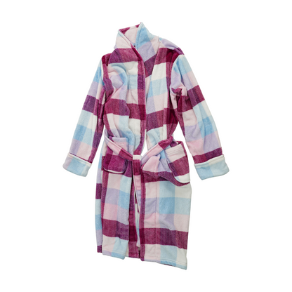 Pink Plaid Robe