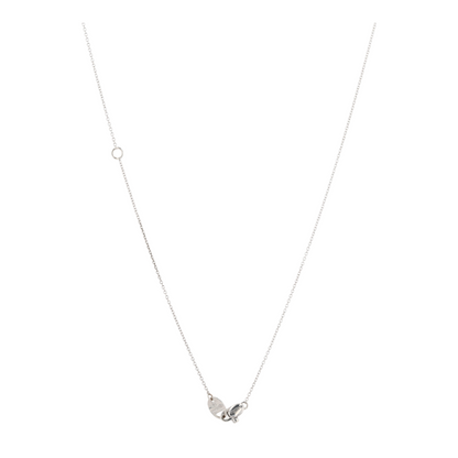 9/10 ctw 18K White Gold Diamond Pendant Necklace