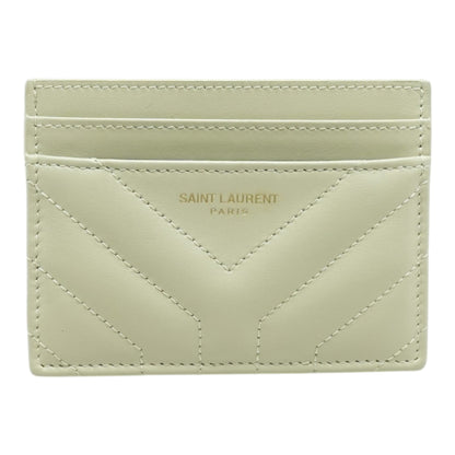 Beige Quilted Card Case