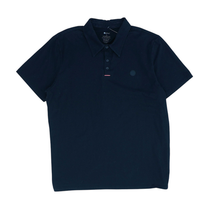 Black Solid Short Sleeve Polo