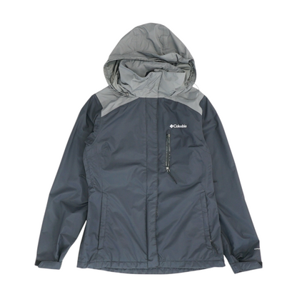 Black Color Block Rain Jacket