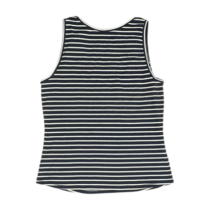 Navy Striped Blouse