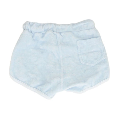 Blue Solid Active Shorts