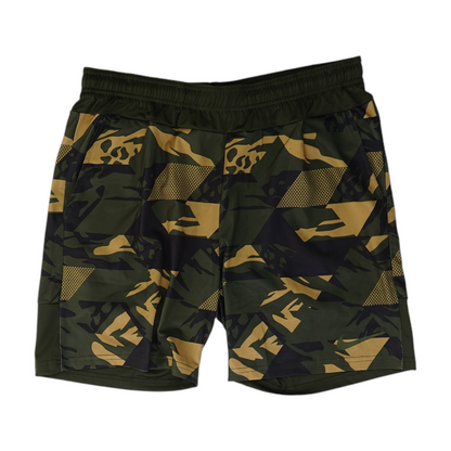 Green Camo Active Shorts