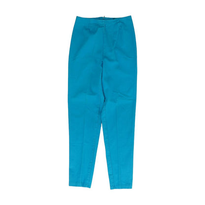 Vintage Teal Solid Ankle Pants