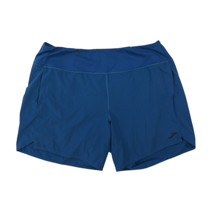 Blue Solid Active Shorts
