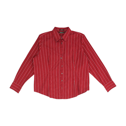 Red Striped Button Down