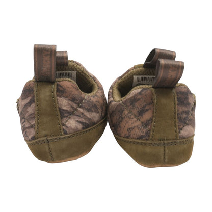 Green Textile Crib Shoes
